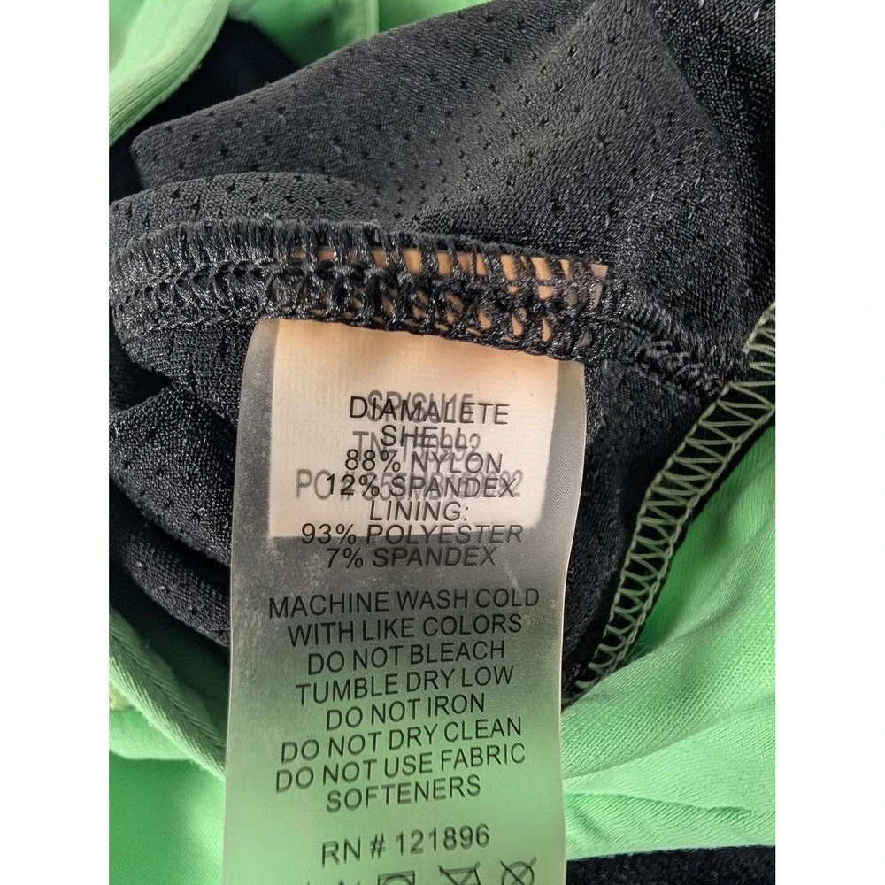 Title Nine Skort Womens Large Green Colorblock Athletic Activewear Pockets Lined